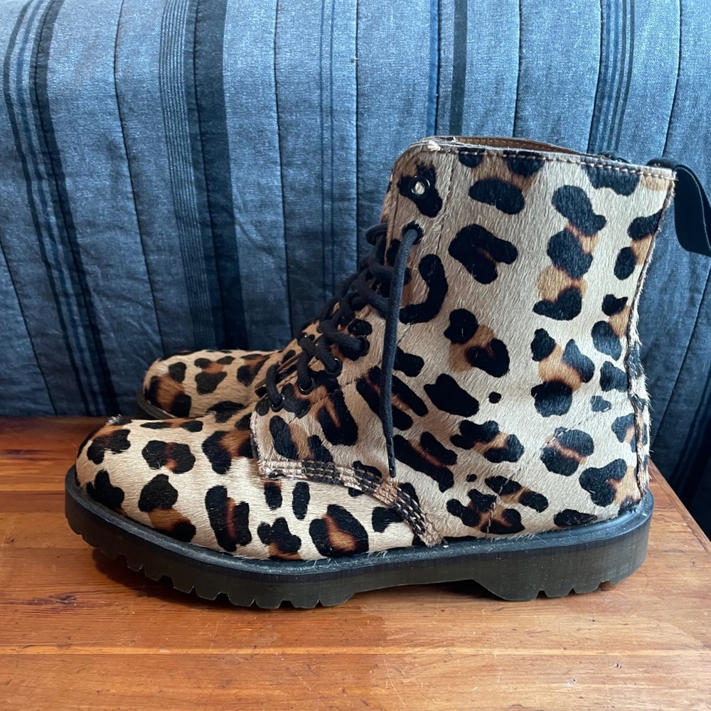 LTD Edition Leopard Pony Hair Doc Marten Size 11